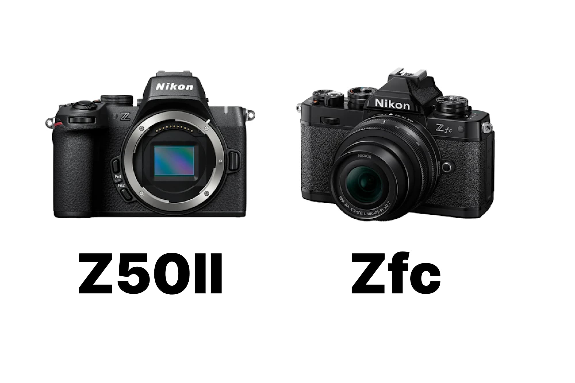 Nikon Z50IIとNikon Zfcを徹底比較！どっちを選ぶ？違いをAF・動画
